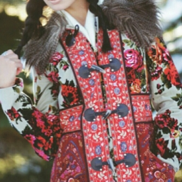 Anthropologie Karelia Tapestry Coat 0 - Picture 6 of 11
